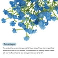 thumbnail image 4 of Baby's Breath Dark Blue Artificial Flowers 3 Branches 8 Pcs Real Touch for Wedding Party Home Decoration, 4 of 6