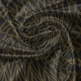 thumbnail image 7 of Ambesonne Abstract Valance & Curtain, Art Deco Inspired Lines, 55"x36", Camel and Charcoal Grey, 7 of 7