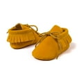 thumbnail image 5 of Baby Boys Girls Moccasins Soft Sole Tassels Prewalker Anti-Slip Shoes, 5 of 6