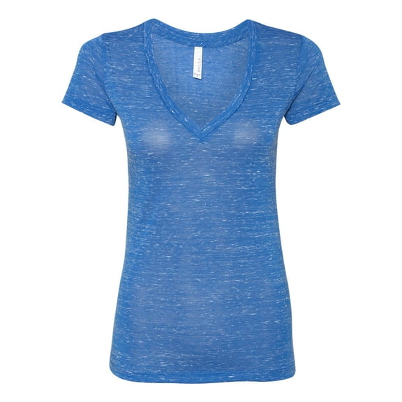 Bella   Canvas B6035 Ladies Jersey Short-Sleeve Deep V-Neck T-Shirt