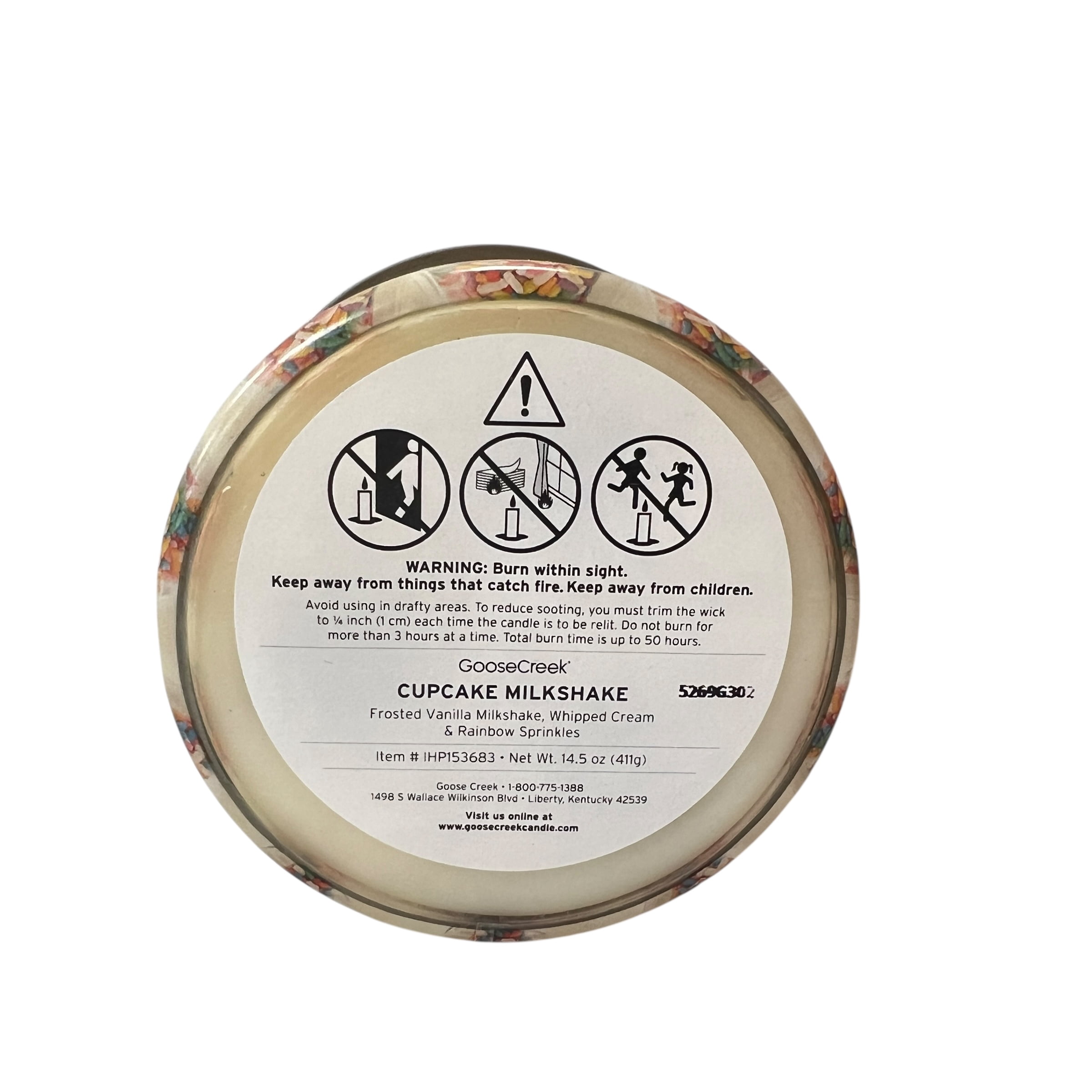 Goose Creek Cupcake Milkshake Scented 3 Wick Candle 14.5 oz
