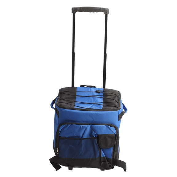 Rolling Cooler, Aluminum Foil Anti Leakage Rain Proof Oxford Cloth Rolling Cooler Bag For Camping
