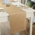 thumbnail image 3 of Natural Burlap Table Runners 12 Inch x 10 Foot Burlap Roll for Dining Room Table, Mantel and Outdoors Rustic Farmhouse Jute Table Runner Décor for Parties Weddings and Holidays, 3 of 11