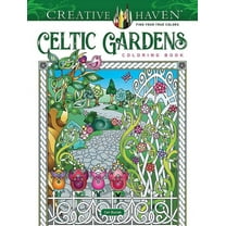 Adult Coloring Books: World & Travel Creative Haven Celtic Gardens Coloring Book, (Paperback)