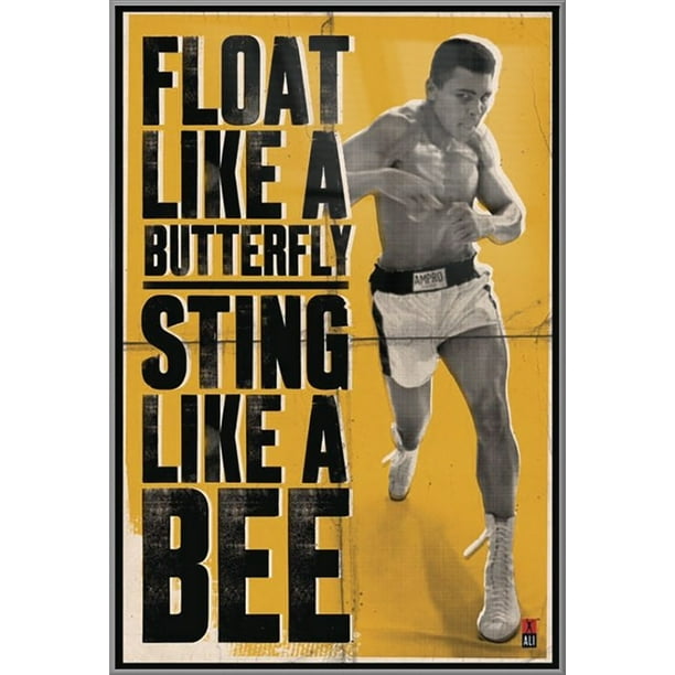 Muhammad Ali Framed Personality Poster Float Like A Butterfly Sting Like A Bee Size 24 X 36 Walmart Com Walmart Com Muhammad Ali Framed Personality Poster Float Like A Butterfly Sting Like A Bee Size 24 X 36 Walmart Com Walmart Com