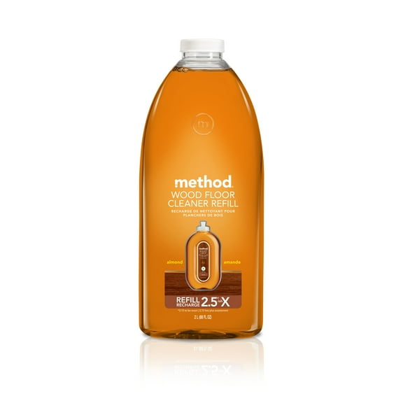 Method Squirt Mop Hardwood Floor Cleaner Refill, Almond, 68 fl oz