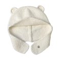 thumbnail image 1 of Gorro de punto Yinane con orejas de oso Gris, 1 of 5