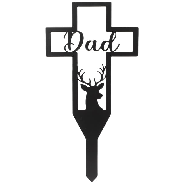 SHISUYAN Cemetery Memorial Stake Metal Yard Stake Grave Stake Decor