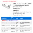 thumbnail image 2 of Left Door Handle - Compatible with 1978 - 1980 Pontiac Grand Am Base RWD 1979, 2 of 2