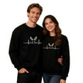 thumbnail image 5 of Oksale Xmas Sweatshirts for Men Women Plus Size Matching Christmas Pullover Soft Cozy Shirts for His Hers Winter Tops Black L, 5 of 9