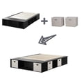 thumbnail image 6 of Bowery Hill Transitional Wood Full Storage Platform Bed in Black Oak, 6 of 8