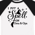 thumbnail image 4 of Inktastic I Put a Spell on Oma and Opa Witch Hat and Broom Boys or Girls Toddler T-Shirt, 4 of 5
