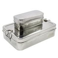 thumbnail image 3 of Stainless Steel Rectangular School Lunch Box School Tiffin Picnic Food Container, 3 of 5