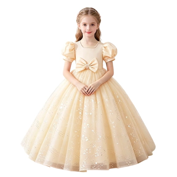 ATOGUTA Flower Girl Dress A Line Pageant Dresses for Girls Princess Party Prom Ball Gowns Size 3T-14