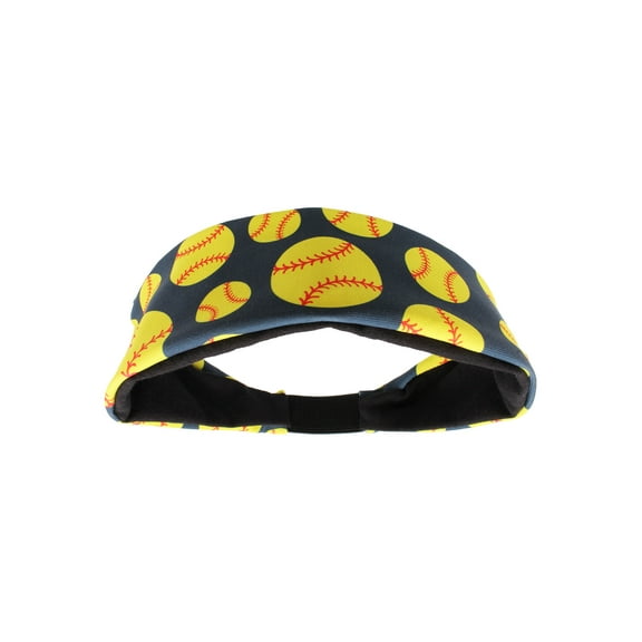 Crazy Softball Headband (Navy, One Size)