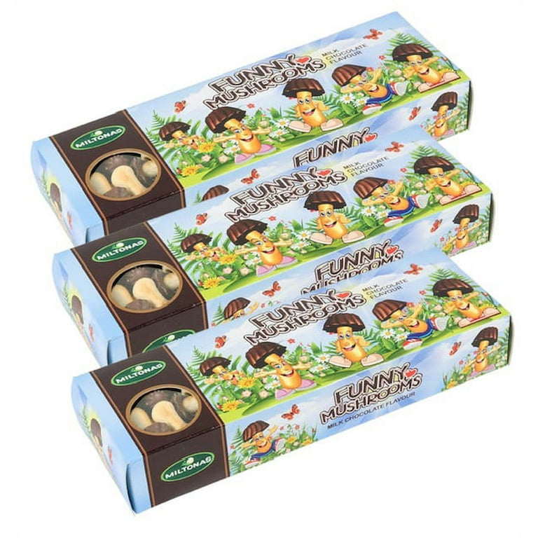 Miltonas 3 Pack Funny Mushrooms - Biscuit Cookie with Chocolate