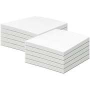 White Memo Pads, 50 Sheets Per Pad, (10 Pads Per Pack) with a Chipboard on The Back. (8 1/2 x 11)
