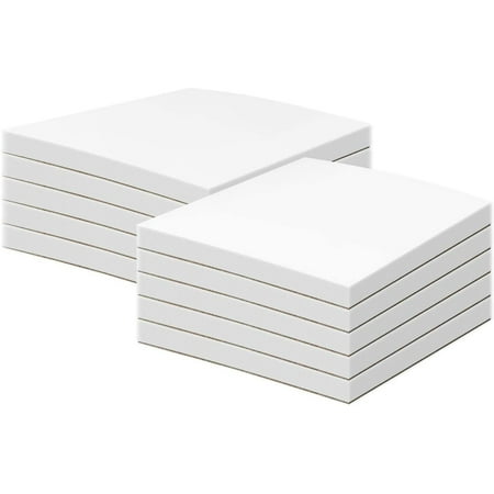 White Memo Pads, 50 Sheets Per Pad, (10 Pads Per Pack) with a Chipboard on The Back. (8 1/2 x 11)