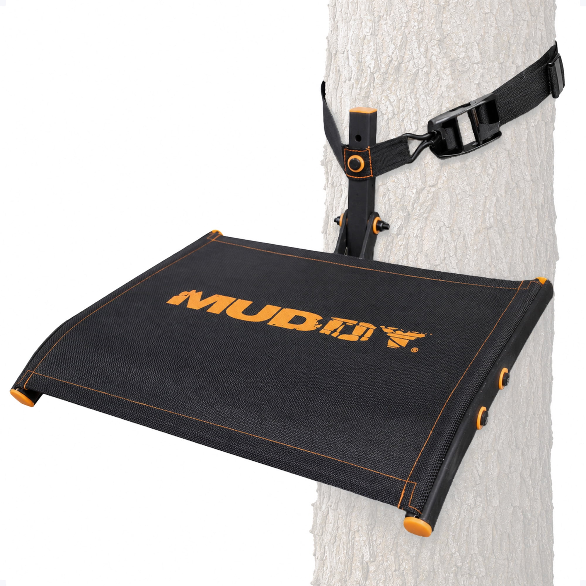 MUDDY Ultra Tree Seat - 18 W x 13 D Rugged Durable Stable Compact Lightweight Portable Outdoor Hunting Cushioned Flex-Tek Seat 300 Lbs. Maximum Capacity