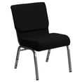 thumbnail image 1 of Flash Furniture Hercules Series 21''W Stacking Church Chair in Black Fabric, 1 of 9
