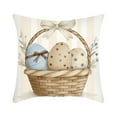 thumbnail image 1 of Ohufall Easter Pillowcase With Hidden Zipper Perfect For Easter Home Decorations Easter Office Decor And Family Spring Holiday Gift, 1 of 6