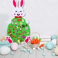 thumbnail image 6 of Easter Bunny Felt Door Hanging Kit, 3.1FT DIY Bunny Craft Door Decor Set, Spring Holiday Entrance Front Door Party Decoration, 6 of 9