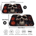 thumbnail image 3 of Honeii Vintage Butterfly Flower Skull Print Car Sunshade for Windshield,Car Cover Sunshade Protector,Foldable Front Window Sun Visor,Fits Cars, SUVs, Trucks, 3 of 6