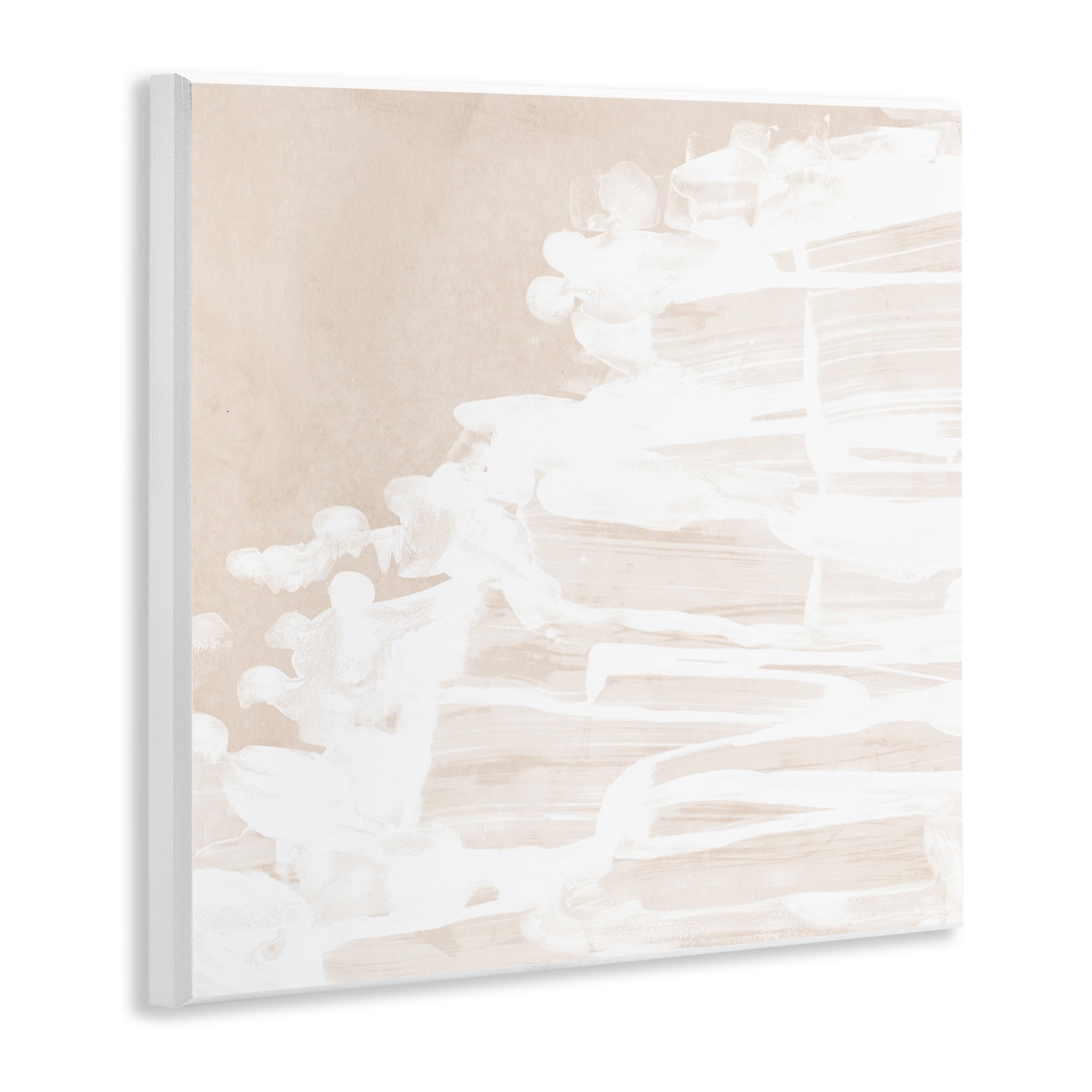 Stupell Industries Abstract Beach Splash Abstract Painting Unframed Art Print Wall Art, 12 x 12