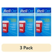 (3 pack) ReliOn Sharps Container