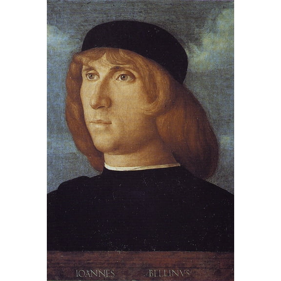 24x36 gallery poster, Giovanni Bellini self portrait