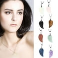 thumbnail image 4 of Qarigey Mujer piedras colgante encanto collar joyería cuello cadena niñas señoras gargantilla para hombre boda collares regalo de Ropa, zapatos y accesorios Miscelánea Obsidiana+Cadena, 4 of 6