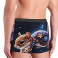 thumbnail image 4 of Rateoe Colorful Star River Squirrel Mens Boxer Briefs Poly Spandex Performance Boxer Briefs Underwear Hem Boxer Briefs - Small, 4 of 8