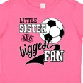 thumbnail image 4 of Inktastic Little Sister and Biggest Fan Soccer Player Girls Baby T-Shirt, 4 of 5