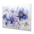 thumbnail image 2 of Designart "violet Tranquil Petals III" Abstract Botanicals Metal Art Print, 2 of 5