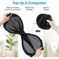 thumbnail image 5 of USIONE 3 Pack Pop Up Mesh Laundry Hamper Collapsible Laundry Baskets with Side Pocket - Breathable,Sturdy,Foldable Design for Home, Dorm, Travel and Storage(Black), 5 of 8
