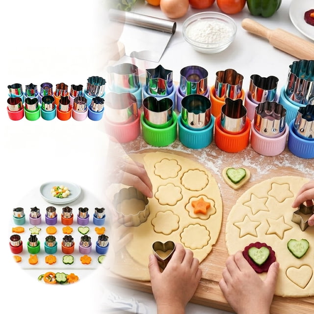 Tong Stainless Steel Vegetable And Cookie Cutter For Decorating Handheld