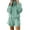 Light Blue, variant on Womens Two Piece Sweatsuits Outfits Cotton Loose High Neck Sweatshirt Drawstring Sweat Shorts Sets Pockets Tracksuits (XL, Light Blue)