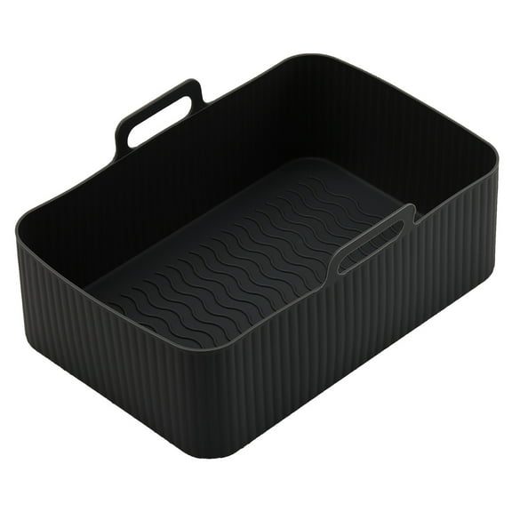 Dishwasher Safe Silicone Liners for Air Fryer, Reusable Collapsible Baking Trays with Non-Stick Surface, Foldable Design for Space Efficiency, High Heat Resistant & Food-Grade