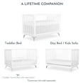 thumbnail image 6 of Evolur Acrylic Millennium 4-in-1 Convertible Crib in White, 6 of 16