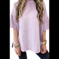 thumbnail image 1 of Camiseta Básica Informal de Verano de Corta con Aberturas Laterales, Talla XXL, Color, 1 of 7