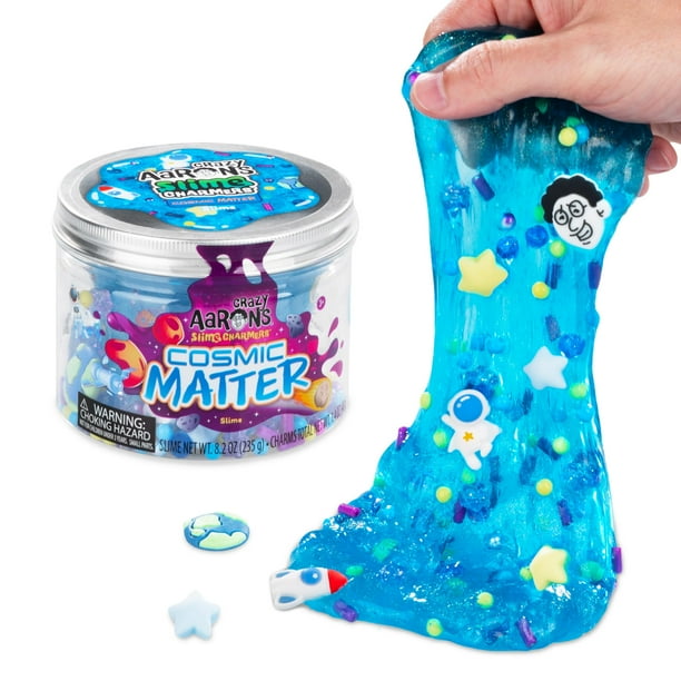 Juguete sensorial Crazy Aaron's Slime Charmers Cosmic Matter Blue