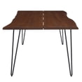 thumbnail image 3 of 96 Inch Dining Table, Brown Black, Wood, Rectangular, Mid Century Kitchen Cafe Bistro Hospitality Restaurant, Modern Contemporary HB34395, 3 of 11