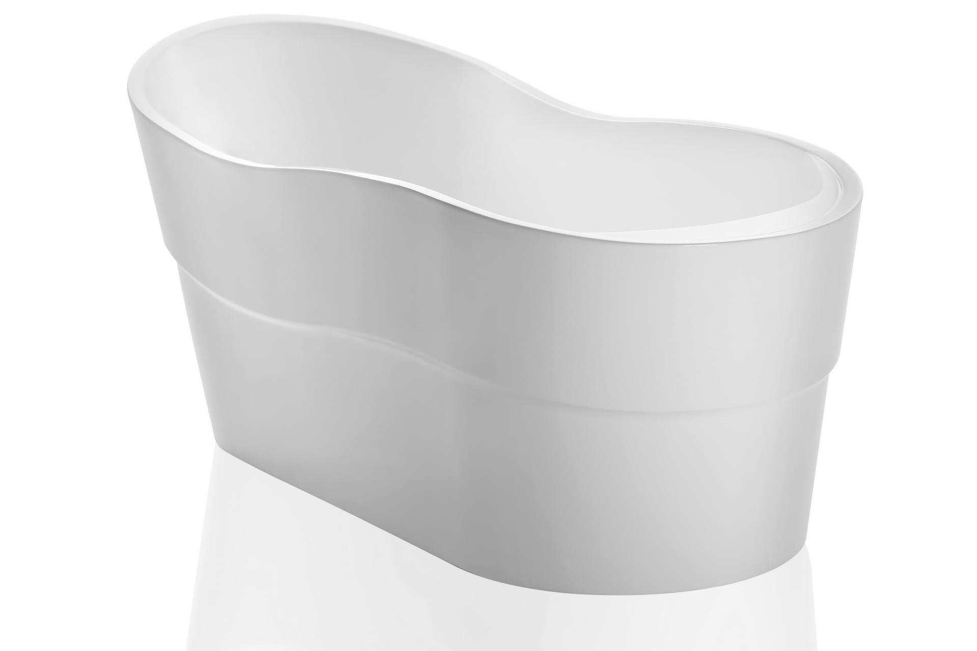 Empava 67" Luxury Freestanding Bathtub Acrylic Soaking SPA Tub by