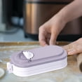 thumbnail image 4 of ADDHAT Herramienta Manual Para Dumplings En Casa Con Ergonómico Y Caja Organizadora Morada, 4 of 8
