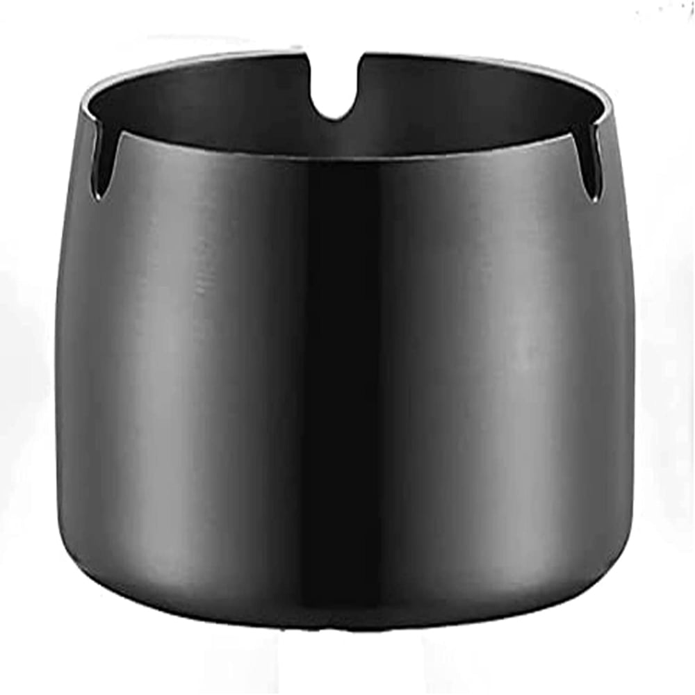 Stainless steel ashtrays, cigarette butts, cigar ashtrays, high