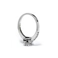 thumbnail image 2 of Bague de Fiançailles Halo en Forme de Poire 1/2ct Or Blanc 14K, 2 of 3