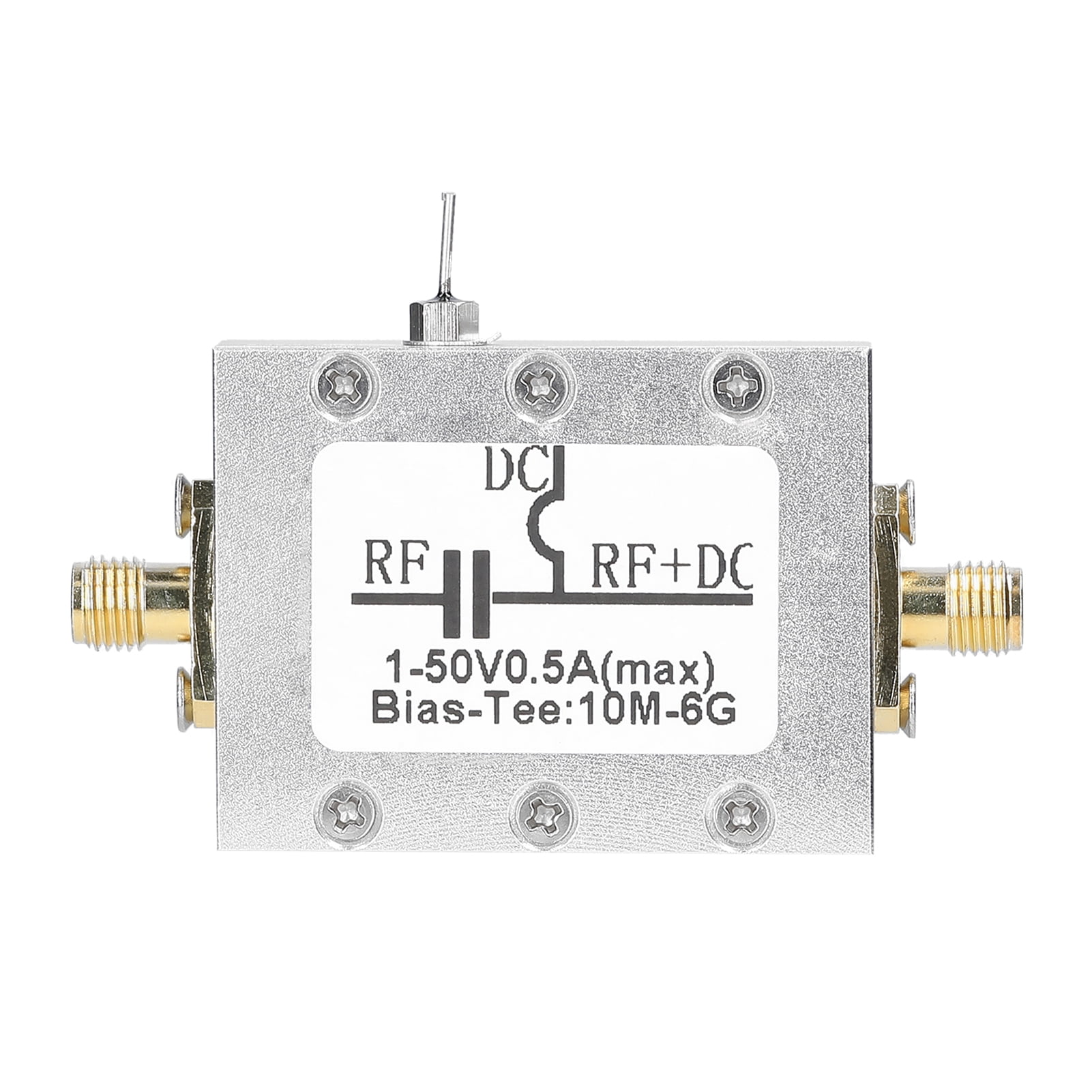 Radio Frequency RF Blocker Bias Tee 10MHz-6GHz Broadband Microwave Coaxial Bias. 