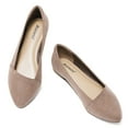 thumbnail image 5 of Ataiwee Women's Wide Width Flat Shoes - Comfortable Ladies Pointed Suede Elegant Office Anti Slip Sole Ballet Flats., 5 of 8