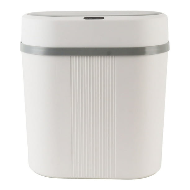 Bote de basura inteligente de 12L, bote de basura de inducción automática con Sensor de movimiento alimentado por batería para dormitorio, baño y cocina