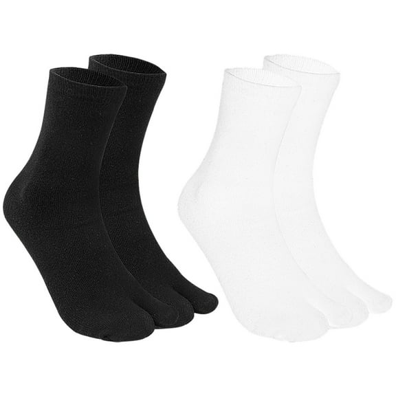 Houderco Cotton Split Toe Socks 2 Pairs Anti Skid Sweat Absorption